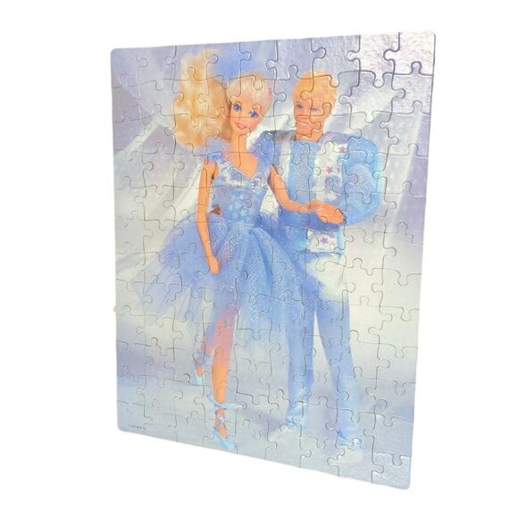 Barbie & Ken Ballerina Dance 100 Pcs Jigsaw Puzzle 1993 Golden Complete 11.5x15" - Picture 2 of 5